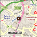 Map to Renaissance Manchester