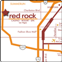 Map to Red Rock Resort & Casino